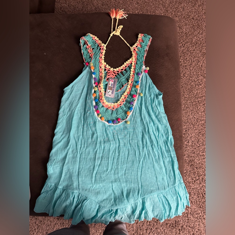 Women’s teal/multiple color cover up(C12)